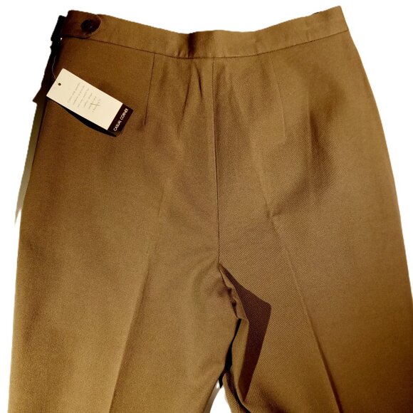 Casual Corner Pants/Trousers sz 14 High Rise Vintage Stretch Dark Taupe NWT - Picture 7 of 9